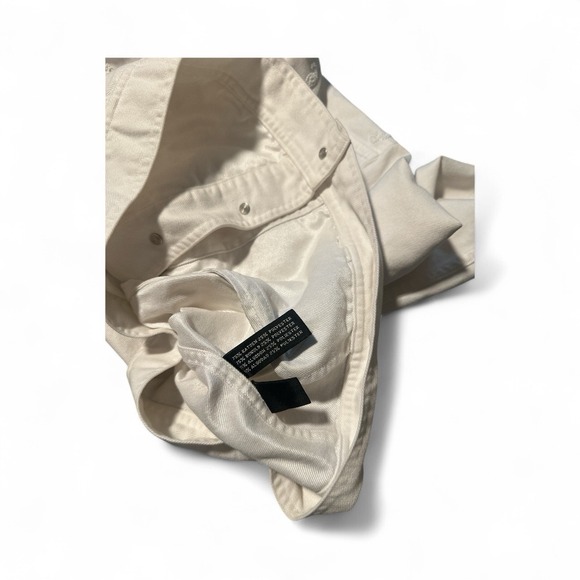 Ralph Lauren White With White Beading Denim Jacket Size 8 Western - Picture 4 of 9